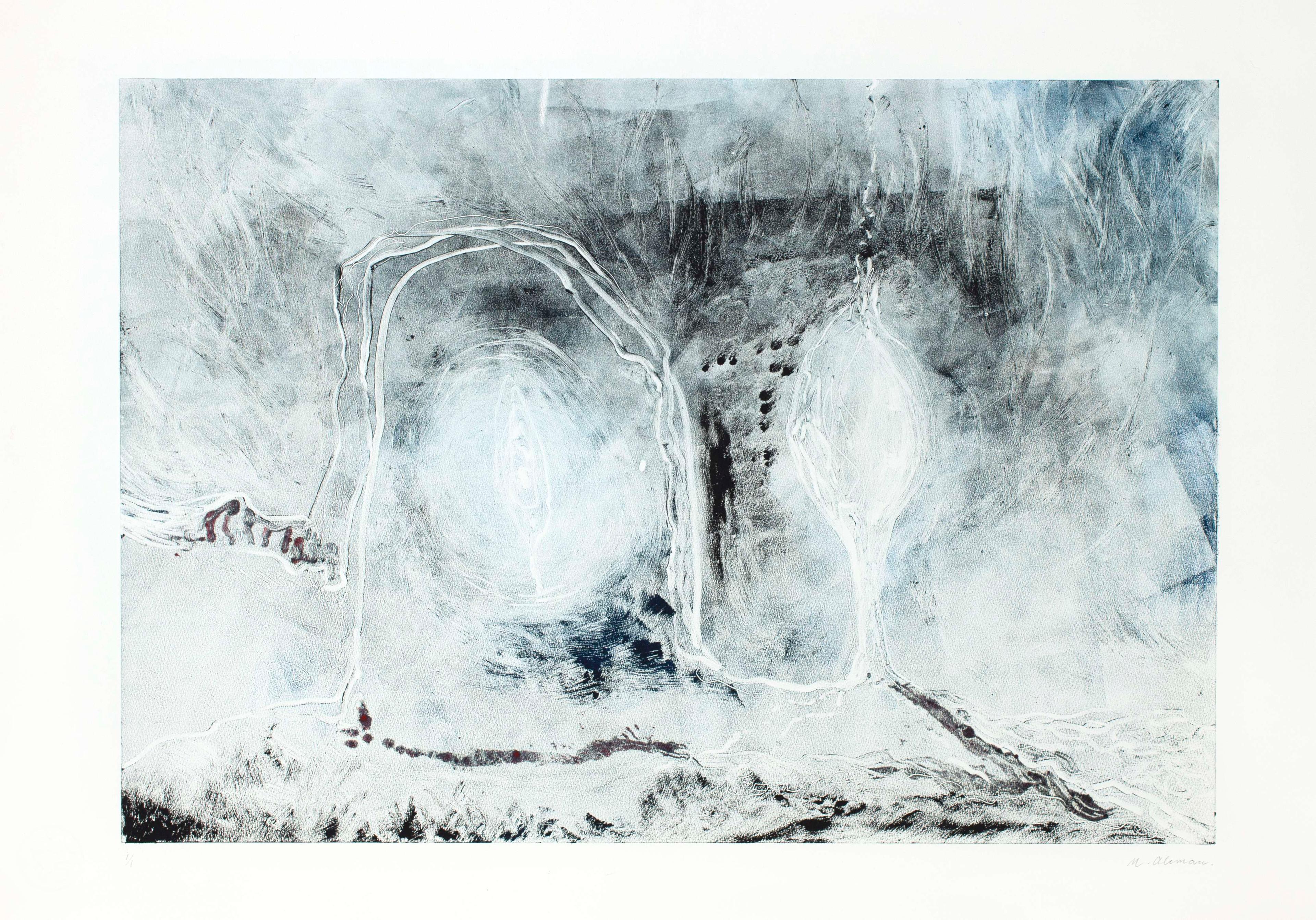 Väsen, monotype, 35 x 50 cm